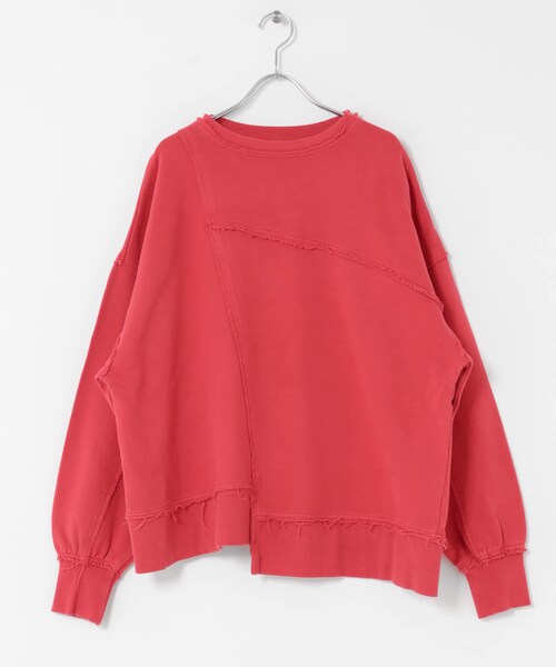 SENSE OF PLACE by URBAN RESEARCH（センスオブプレイスバイアーバンリサーチ）の「キリカエピグメントルーズスウェット（スウェット・レディース・CHARCOAL/RED/BROWN・One）」の18枚目の写真