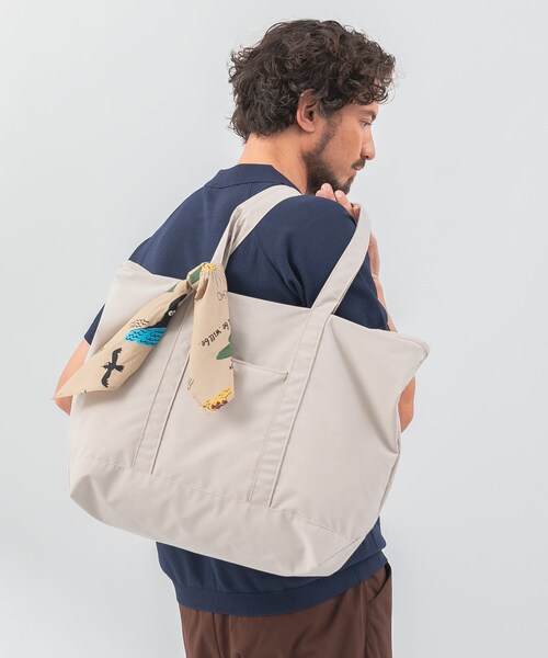 URBAN RESEARCH Sonny Label（アーバンリサーチサニーレーベル）の「OOPS　トートバッグ（トートバッグ・メンズ・Lt.BEIGE/NAVY/BLK・one）」の4枚目の写真