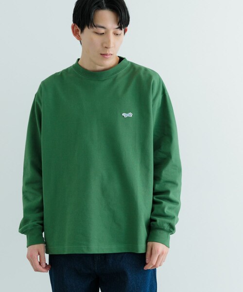 ITEMS URBANRESEARCH（アイテムズ アーバンリサーチ）の「PENNEYS　FOX Youth カノコ ロングスリーブ TOPS（Tシャツ/カットソー・メンズ・OFF/BLK/GRY/GRN・M/L）」の18枚目の写真