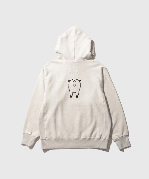 ADAM ET ROPE'（アダムエロペ）の「【BOWWOW/バウワウ】BEAT ARMY HOODIE AGED（パーカー・メンズ・キナリ・L/M）」の5枚目の写真
