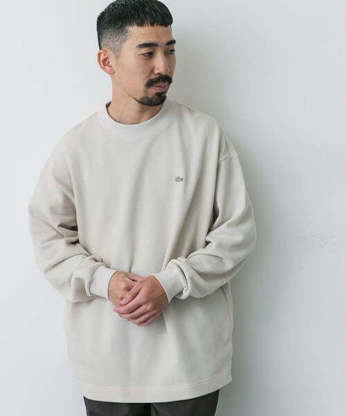 URBAN RESEARCH DOORS(アーバンリサーチドアーズ)の「『別注』LACOSTE×DOORS thick pique mock long-sleeve(Tシャツ/カットソー・メンズ・HAMMAM/ABINE/OPIUM・3/4/5)」の8枚目の写真