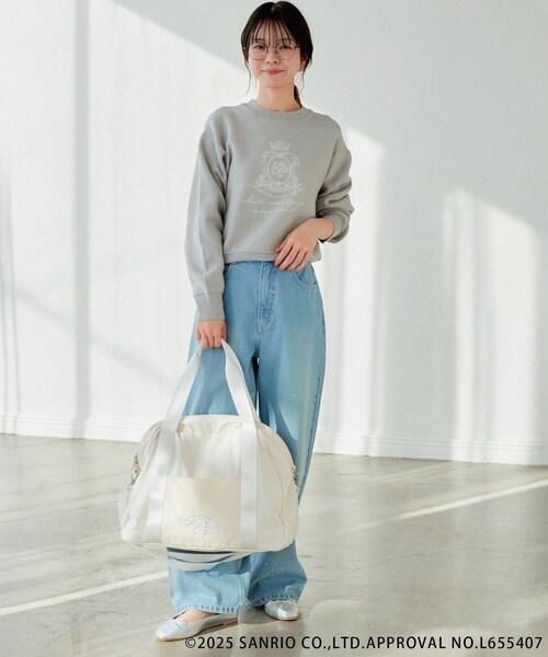 ROPE' PICNIC（ロペピクニック）の「【ROPE' PICNIC×Sanrio characters】軽くてやわらかいバレエシューズ（バレエシューズ・レディース・ブラック/シルバー系・L/M/S）」の17枚目の写真