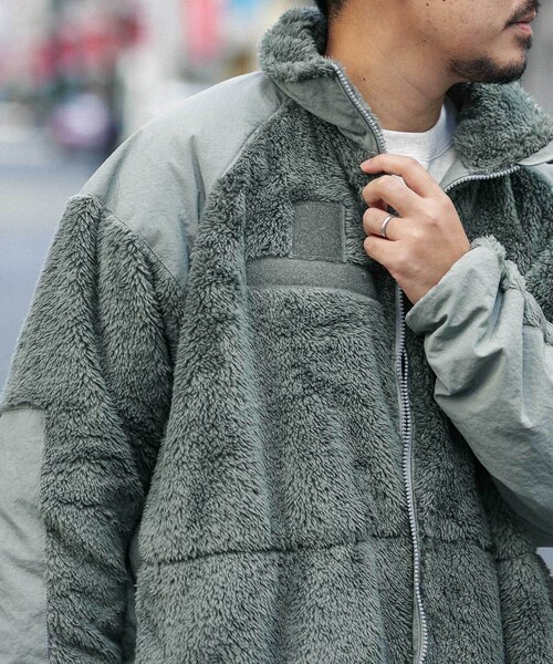 URBAN RESEARCH Sonny Label（アーバンリサーチサニーレーベル）の「ARMY TWILL　Fleece blouson（ブルゾン・メンズ・KHAKI/BLACK・M/L）」の11枚目の写真