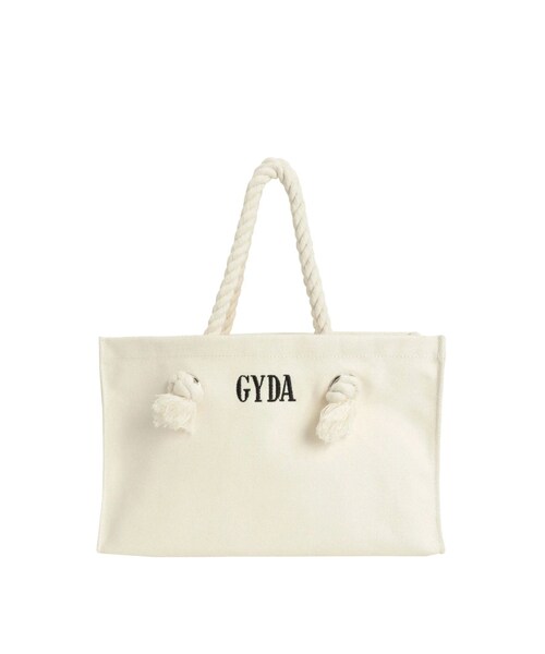 GYDA（ジェイダ）の「GYDAロープSトートBAG（トートバッグ・レディース・アイボリー/ブラック/ミックス/ダークミックス・F）」の3枚目の写真