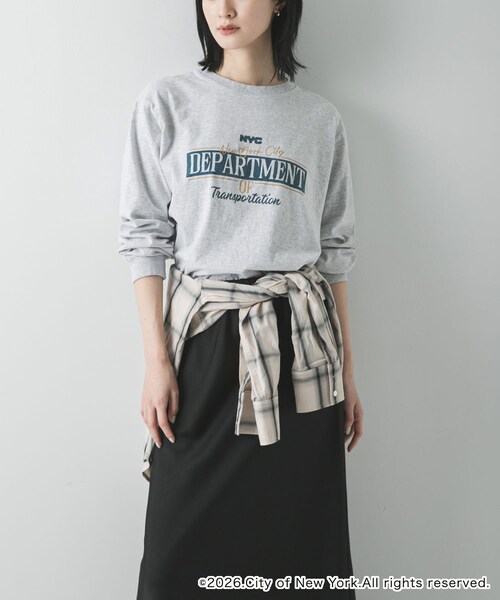 URBAN RESEARCH（アーバンリサーチ）の「GOOD ROCK SPEED 　ロングスリーブカットソー（Tシャツ/カットソー・レディース・OFF WHITE/ASH GRAY・Free）」の14枚目の写真