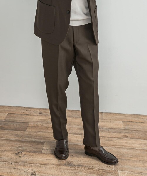 URBAN RESEARCH DOORS(アーバンリサーチドアーズ)の「LIFE STYLE TAILOR ウールライクツイルコンフォータブルパンツ(スラックス・メンズ・NAVY/OLV BROWN/BLUE GRAY・S/M/L/XL)」の18枚目の写真
