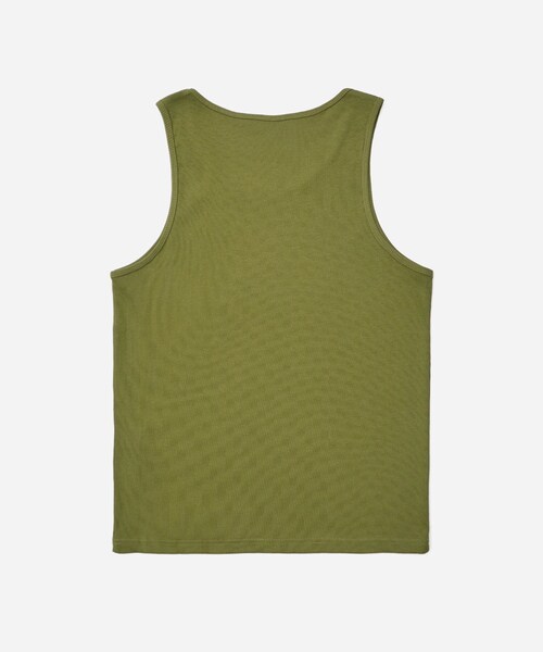 Saturdays NYC（サタデーズ ニューヨークシティ ）の「Rib Knit Tank（タンクトップ・メンズ・オリーブ/ネイビー・L/M/S）」の8枚目の写真