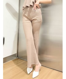GYDA | 【SETUP着用可】ワッフルフレアパンツ(その他パンツ)