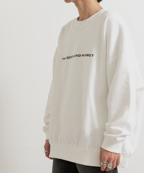 THE GOODLAND MARKET（ザグッドランドマーケット）の「ザ グッドランド マーケット　THE GOODLAND LOGO SWEAT（スウェット・メンズ・D.BLUE/WHITE・M/L/XL）」の4枚目の写真