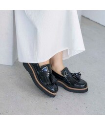 carino | モード エ ジャコモ カリーノ MODE ET JACOMO carino 【レイン対応】【2WAY】厚底タッセルローファー (ローファー)