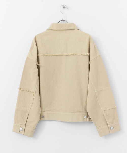 KBF（ケイビーエフ）の「パッチワークGジャン（デニムジャケット・レディース・YELLOW/BEIGE・one）」の11枚目の写真