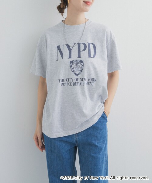 URBAN RESEARCH DOORS（アーバンリサーチドアーズ）の「『別注』GOOD ROCK SPEED×DOOS　NYC NYPD T-SHIRTS（Tシャツ/カットソー・レディース・ホワイト/ブラック/アッシュ/イエロー・One）」の21枚目の写真