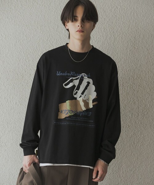 URBAN RESEARCH（アーバンリサーチ）の「鳥貴族×UR　UnuboResearch LONG-SLEEVE T-SHIRTS B（Tシャツ/カットソー・メンズ・WHITE/OATMEAL/CHARCOAL/BLACK/YELLOW/MOCHA・M/L/XL）」の21枚目の写真