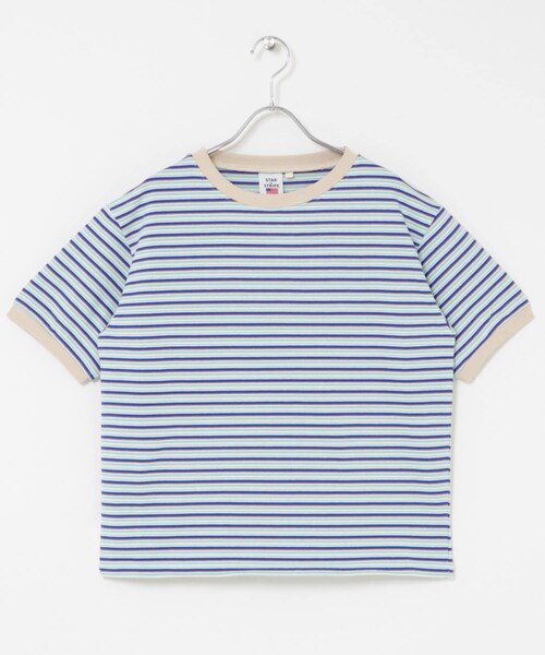 URBAN RESEARCH Sonny Label（アーバンリサーチサニーレーベル）の「STAR&STRIPE　マルチボーダーTシャツ（Tシャツ/カットソー・レディース・マルチグレー/マルチブルー/マルチグレージュ・M）」の16枚目の写真