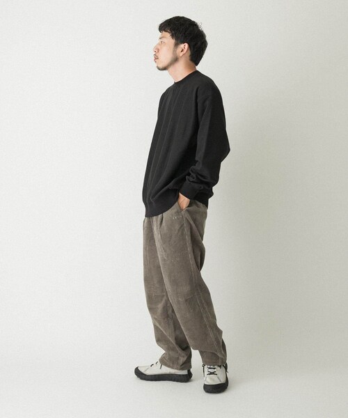 EKAL（エカル）の「QUICK DRY クルースウェット（スウェット・メンズ・グレー/ブラック・M/L）」の12枚目の写真