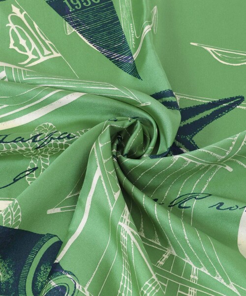 URBAN RESEARCH ROSSO（アーバンリサーチロッソ）の「manipuri　65ボンメール（バンダナ/スカーフ・レディース・GREEN・-）」の4枚目の写真