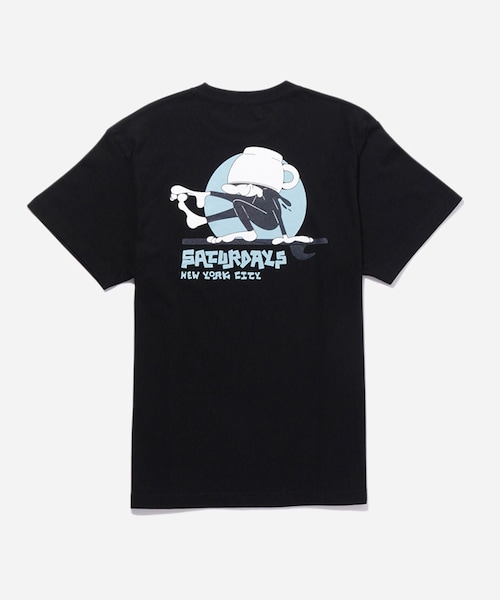 Saturdays NYC(サタデーズ ニューヨークシティ )の「Morning Joe x Saturdays NYC SS Tee(Tシャツ/カットソー・レディース・ブラック/ホワイト・L/M/S/XL/XXL)」の6枚目の写真