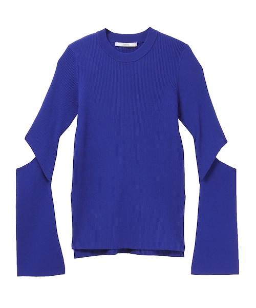 UN3D.(アンスリード)の「ARM OPEN RIB KT TOP(ニット/セーター・レディース・ブラック/グリーン/ホワイト/ブルー・38/36)」の8枚目の写真