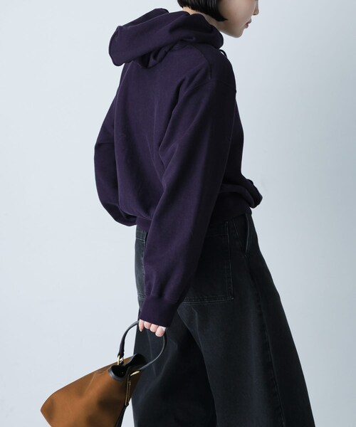 かぐれ（カグレ）の「blurhmsROOTSTOCK　Soft＆Hard Sweat Hoodie Pullover（パーカー・レディース・HeatherWh/DarkPurple・0）」の20枚目の写真