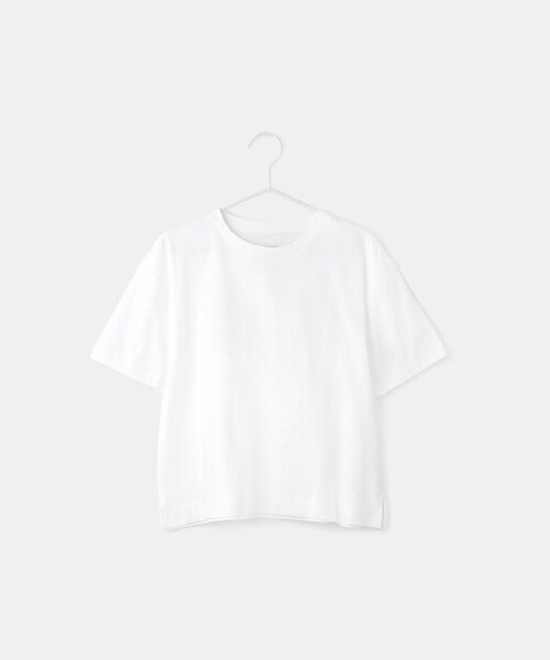 ROPE' PICNIC(ロペピクニック)の「【KIDS/キッズ】【接触冷感】水で色が変わるバックロゴプリントトップス(Tシャツ/カットソー・キッズ・ホワイト/ネイビー・L/M/S)」の3枚目の写真