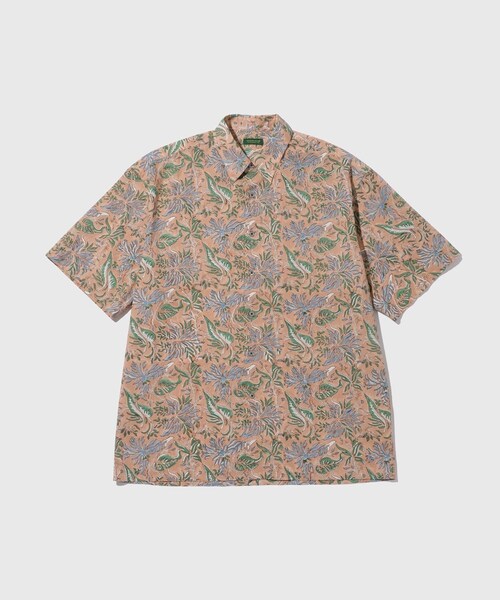 ADAM ET ROPE'(アダムエロペ)の「INDIAN FABRIC PATTERN S/S SHIRTS(シャツ/ブラウス・メンズ・ブラウン/ダークグリーン・L/M/S)」の2枚目の写真
