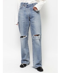 Ungrid | ウエストデザインクラッシュデニム(デニムパンツ)