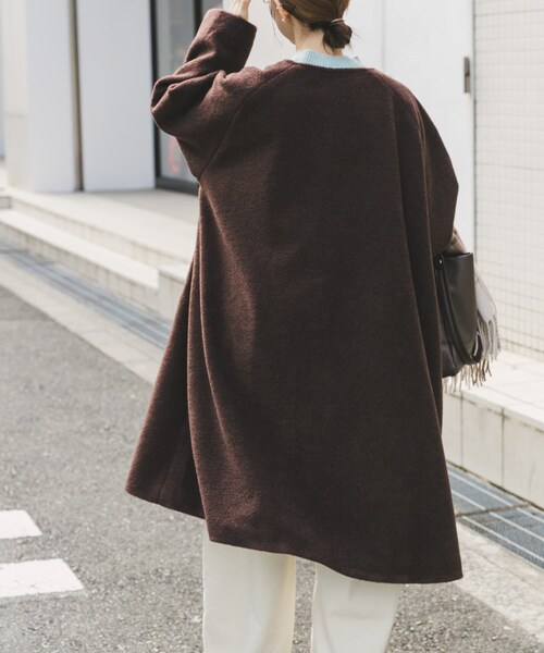 ITEMS URBANRESEARCH（アイテムズ アーバンリサーチ）の「シャーベットカラーコート（テーラードジャケット・レディース・MNT/CREAM/CHOCO・Free）」の15枚目の写真