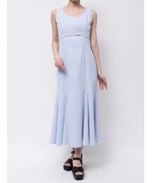 MERCURYDUO | カットアウトツイードマーメイドワンピース(ワンピース)