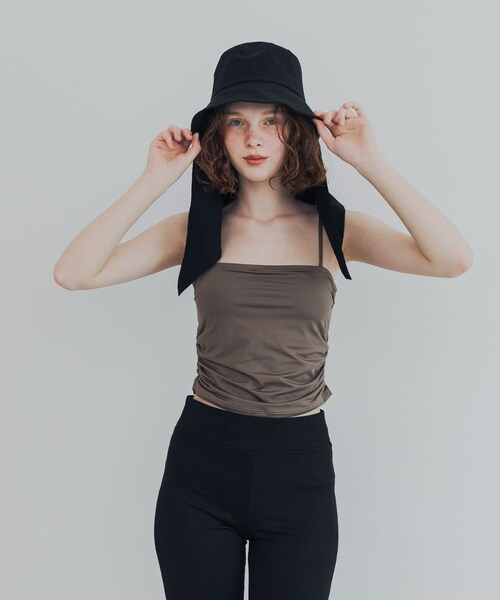 URBAN RESEARCH(アーバンリサーチ)の「『UVカット/撥水』SUN HAT(ハット・レディース・BLACK/BEIGE・-)」の8枚目の写真