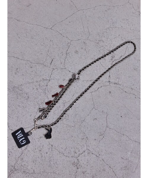 GYDA（ジェイダ）の「GYDA original charmスマホショルダ―（その他雑貨・レディース・オフホワイト/ブラック/ピンク/パープル・F）」の3枚目の写真