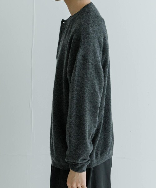 SUPER WIDE CASHMERE HENRY NECK