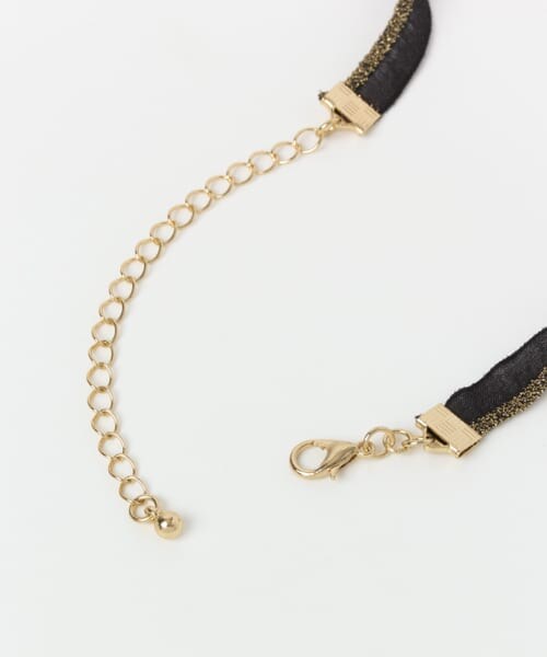 SENSE OF PLACE by URBAN RESEARCH（センスオブプレイスバイアーバンリサーチ）の「グリッターラインチョーカー（ネックレス・レディース・WHITE/BLACK・-/-0）」の7枚目の写真