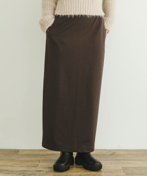 ITEMS URBANRESEARCH(アイテムズ アーバンリサーチ)の「裏起毛ポンチスカート(スカート・レディース・BLK/BRN/CHA・FREE)」の22枚目の写真