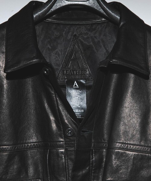 URBAN RESEARCH(アーバンリサーチ)の「A LEATHER TRUCKER JACKET(その他アウター・メンズ・BLACK LUXE・M/L)」の5枚目の写真