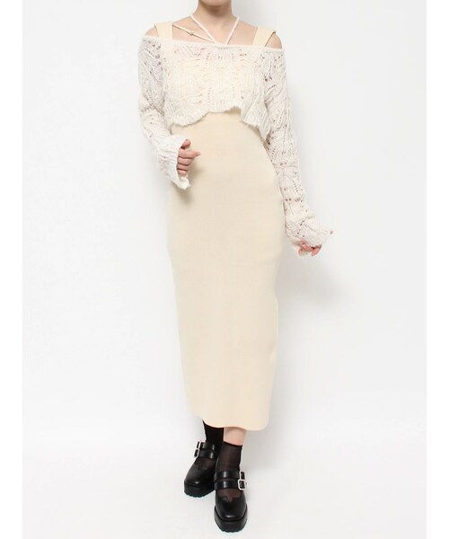 EATME（イートミー）の「レイヤードニットワンピース（ワンピース