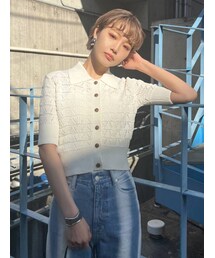 EMODA | ワイドカラーポロニット(ニット/セーター)