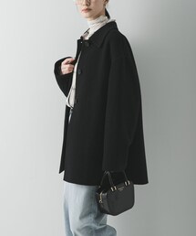 スーパー140ステンカラーリバーミドルコート