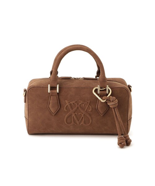 VIS(ビス)の「ロゴスエードミニボストンバッグ/2WAY(ボストンバッグ・レディース・ブラウン/ベージュ系/ピンク・F)」の15枚目の写真