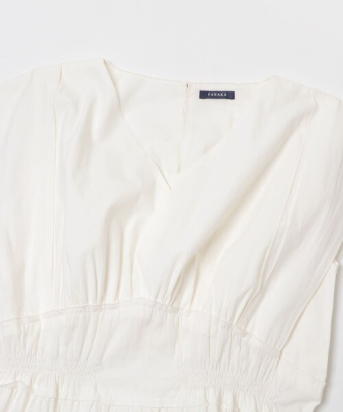 THE GOODLAND MARKET（ザグッドランドマーケット）の「FANAKA　ギャザードレス（ワンピース・レディース・NAVY/WHITE・Free）」の12枚目の写真