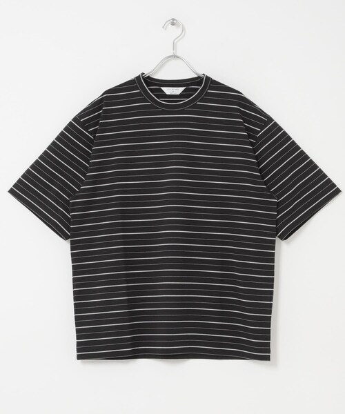 URBAN RESEARCH DOORS(アーバンリサーチドアーズ)の「STILL BY HAND STRIPED T-SHIRTS(Tシャツ/カットソー・メンズ・BEG×WHT/GRY×BLK/BLK×WHT・46/48/50)」の5枚目の写真