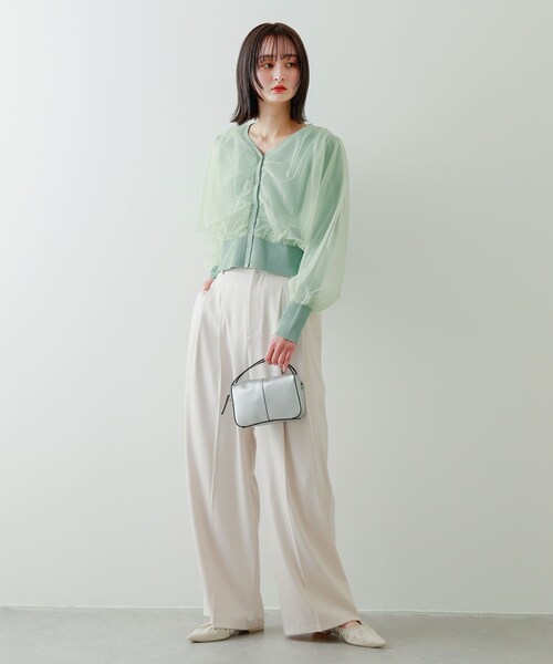 SENSE OF PLACE by URBAN RESEARCH（センスオブプレイスバイアーバンリサーチ）の「ギャザーフラットシューズ（バレエシューズ・レディース・BLACK/IVORY/SILVER・S/M/L）」の6枚目の写真