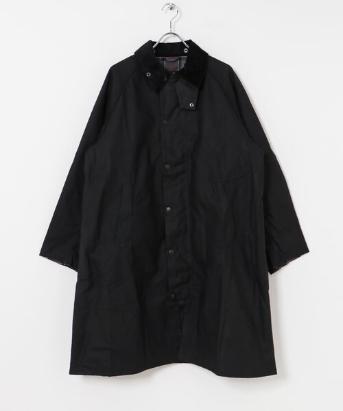 URBAN RESEARCH（アーバンリサーチ）の「Barbour　MODIFIED EXMOOR JACKET（ステンカラーコート・メンズ・BLACK/SAGE・36/38/40）」の4枚目の写真