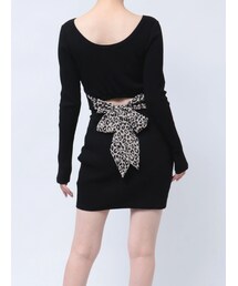 GYDA | レオパードバックリボンテレコミニOP(ワンピース)