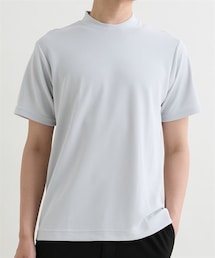 nissen | 汗染み対策 衿高ジャケットTシャツ 吸水速乾・接触冷感・UVカット(Tシャツ/カットソー)