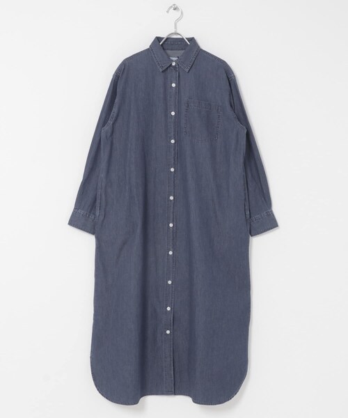 URBAN RESEARCH DOORS（アーバンリサーチドアーズ）の「ライトコットンデニムシャツワンピース（ワンピース・レディース・L.INDIGO/INDIGO・Free）」の13枚目の写真