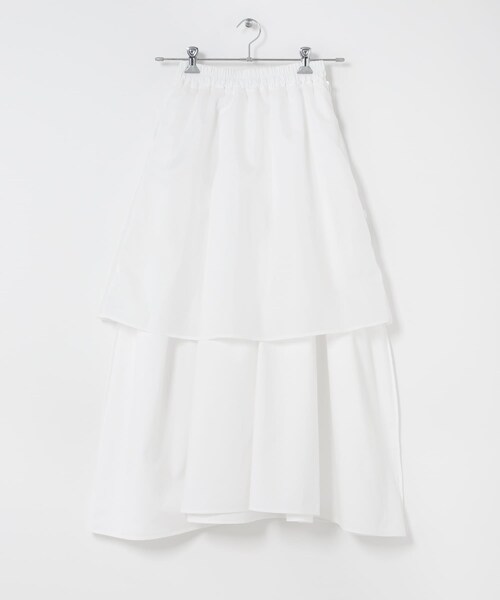 SENSE OF PLACE by URBAN RESEARCH(センスオブプレイスバイアーバンリサーチ)の「アシメキリカエギャザースカート(スカート・レディース・OFF WHITE/BLACK/BEIGE・One)」の12枚目の写真
