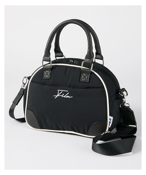 nissen（ニッセン）の「FILA　１１ポケット軽量２WAYボンディングミニボストンバッグ（ボストンバッグ・メンズ・黒/ミスティグレー・Y）」の6枚目の写真