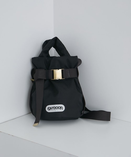 ADAM ET ROPE'(アダムエロペ)の「【OUTDOOR PRODUCTS for SALON】2WAY ベルトトートバッグSS(トートバッグ・レディース・ブラック/ダークブラウン・F)」の1枚目の写真