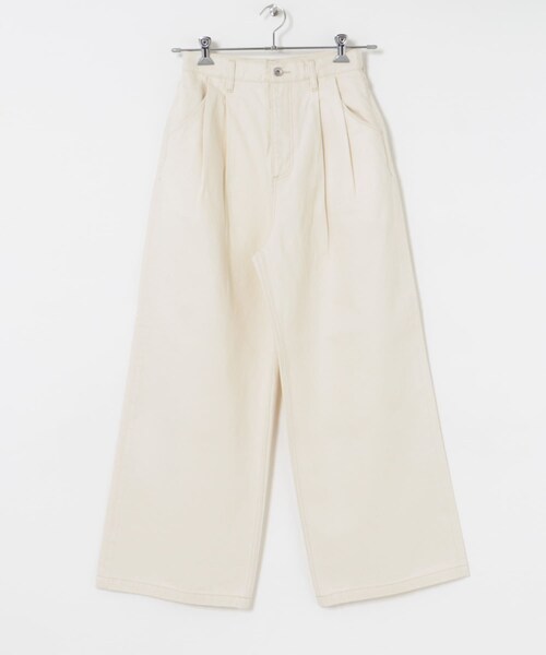 URBAN RESEARCH（アーバンリサーチ）の「『3サイズ展開』new basic　ツータックワイドデニムパンツ（デニムパンツ・レディース・INDIGO/IVORY・36/38/40）」の13枚目の写真