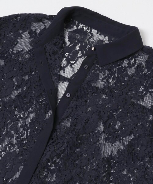 URBAN RESEARCH ROSSO（アーバンリサーチロッソ）の「レースクレリックシャツ（シャツ/ブラウス・レディース・WHITE/NAVY・Free）」の7枚目の写真